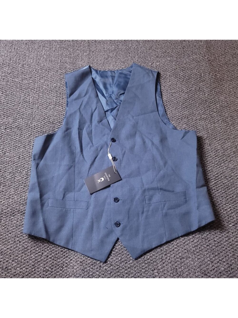 The Groomsman Suit Vest Mens 42 Light Blue Formal Supply Dress Wedding Shop